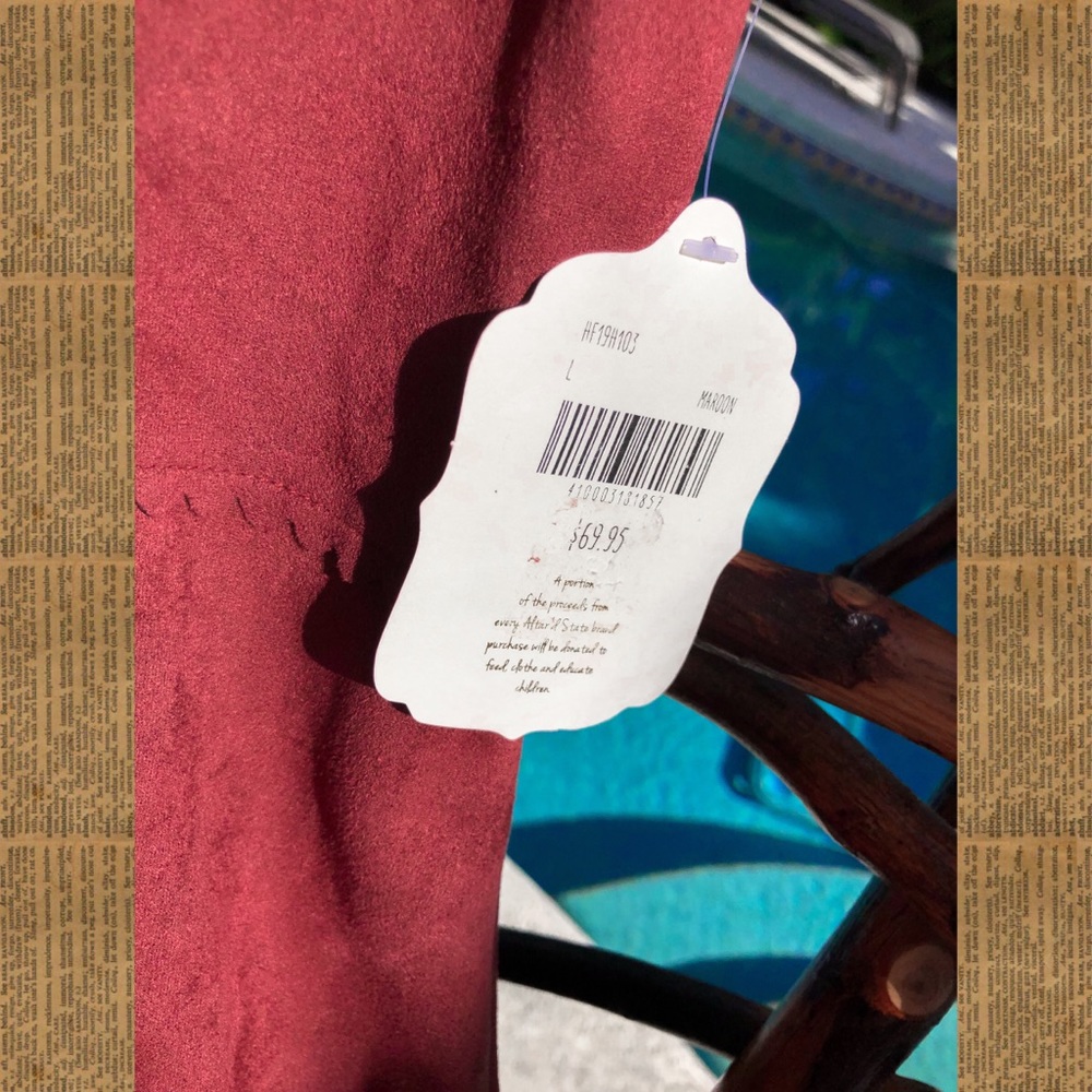 nwt! altar’d state red suede dress - Picture 4 of 8